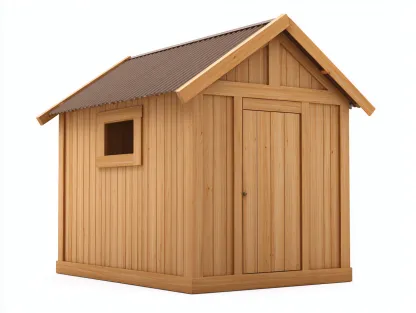 Casetta da giardino in legno 250x180x220 cm - naturale - per esterno - design funzionale-Homelyive