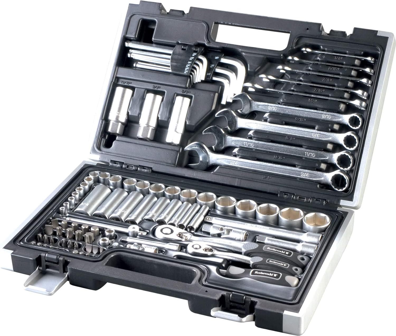 GZM SERIE KIT VALIGETTA CHIAVI IN POLLICI 92 PEZZI SET ATTREZZI JAGUAR-Homelyive