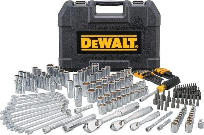 DEWALT Set di strumenti meccanici, unita da 1 4 pollici e 3 8 pollici e 1 2 pollici, SAE Metric, 205 pezzi DWMT81534-Homelyive