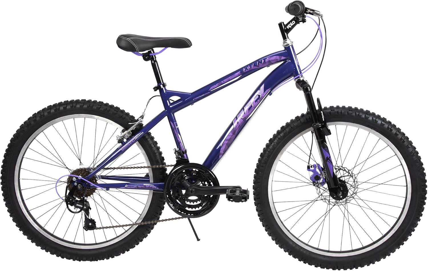 Huffy Extent Mountain Bike 24 pollici, 8-12 anni, Viola-Homelyive