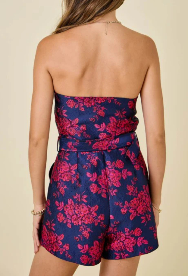 Turning Heads Chic Floral Romper
