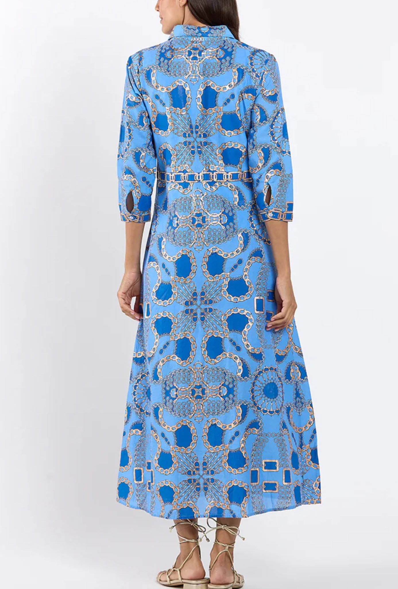 Minna Dress- Heritage Chains Peri