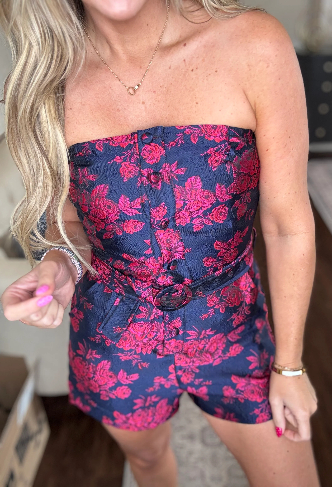 Turning Heads Chic Floral Romper