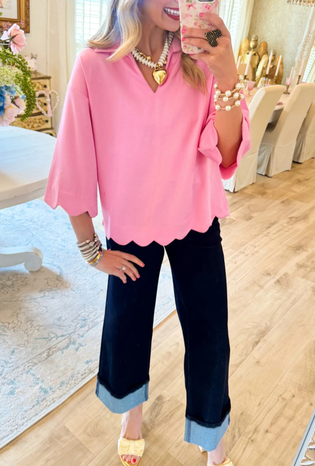 Scallop Edge Detail Solid Top