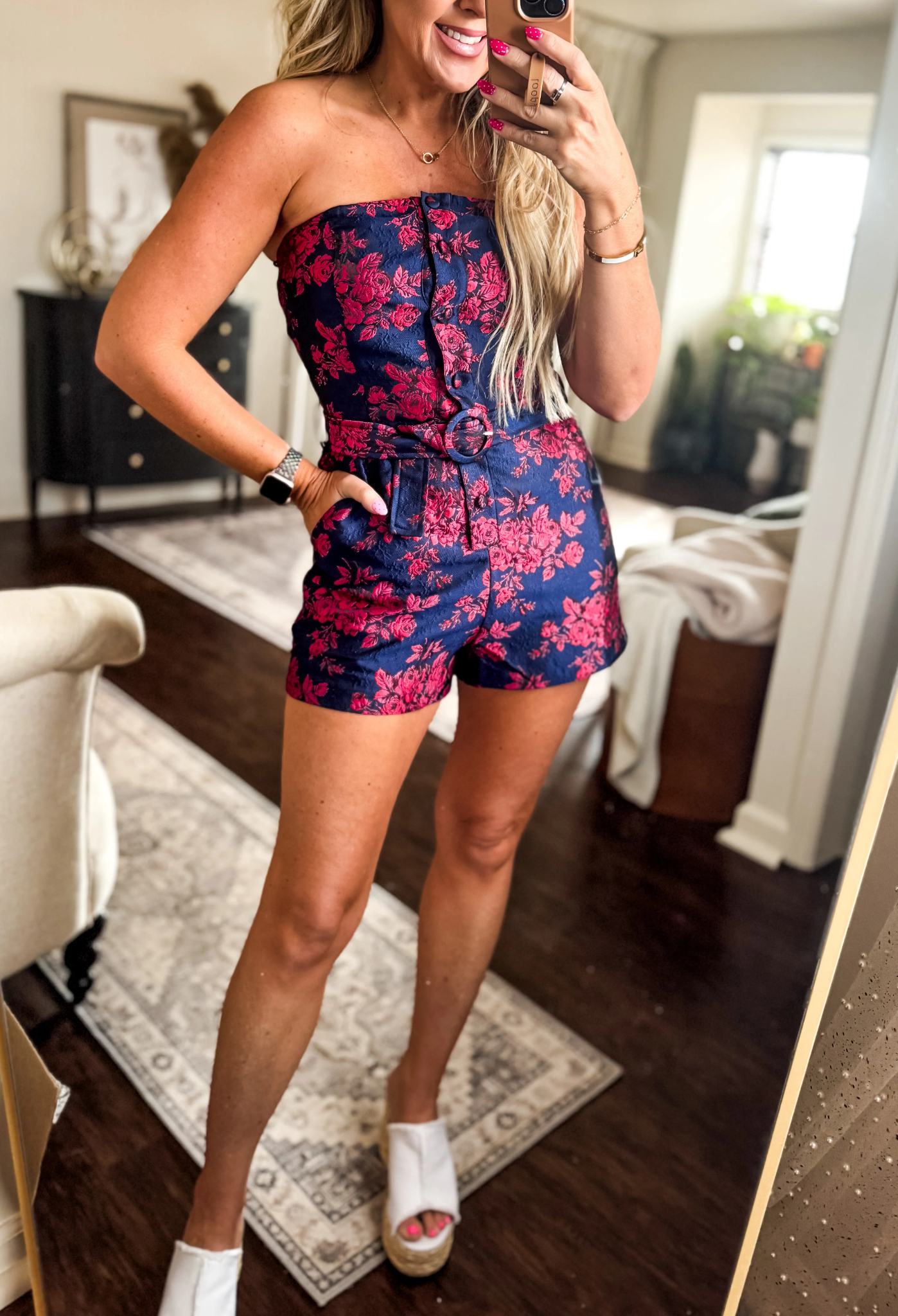 Turning Heads Chic Floral Romper