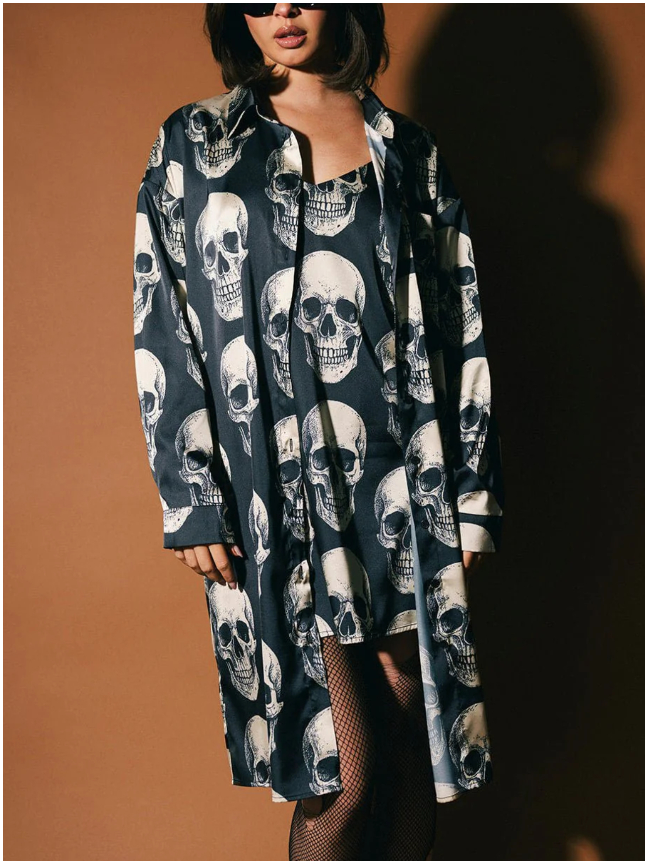 Satin Dress + Duster Set