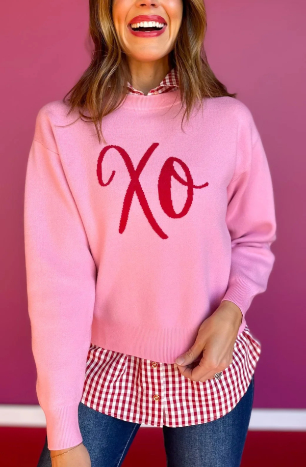 XO Pink Sweater