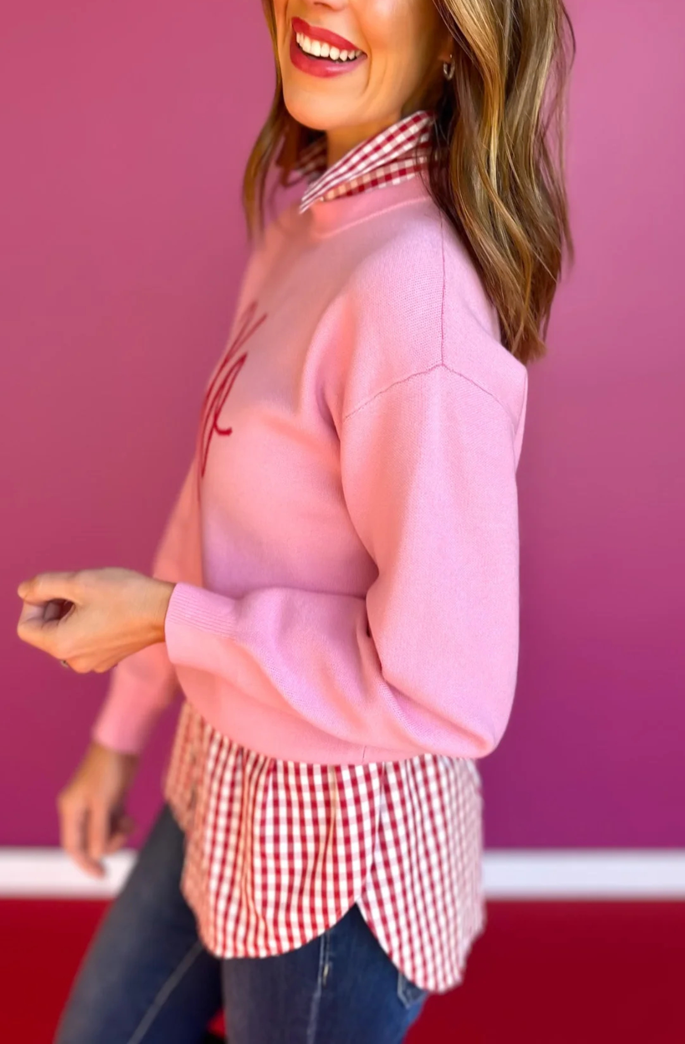 XO Pink Sweater