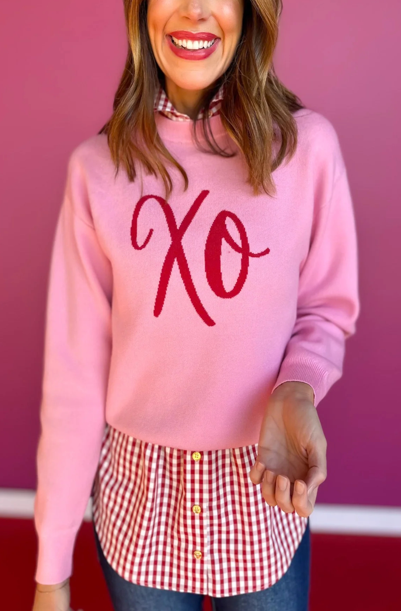XO Pink Sweater