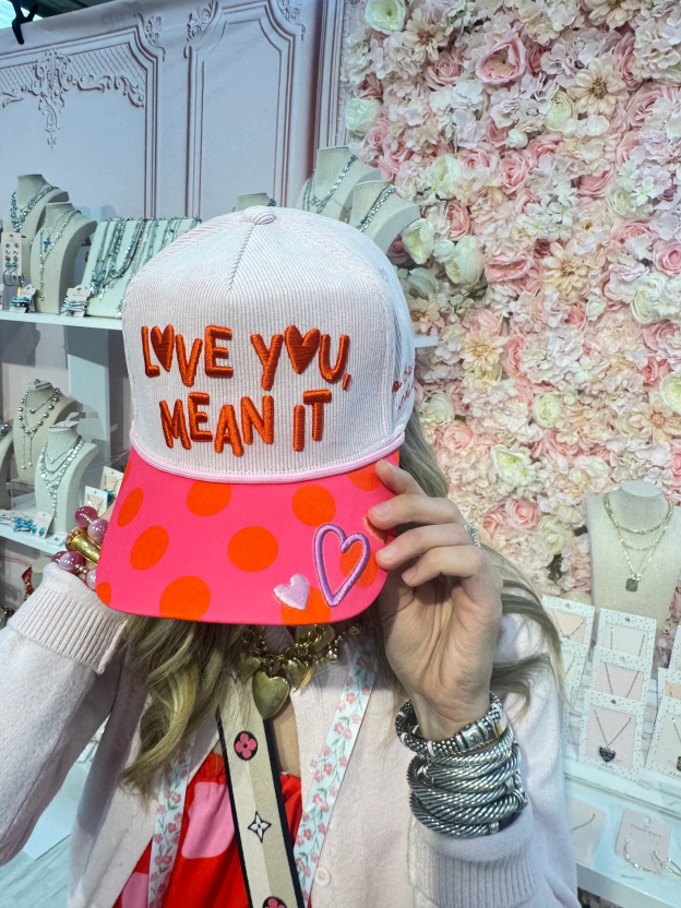Pink and Orange Love You Mean it Hat