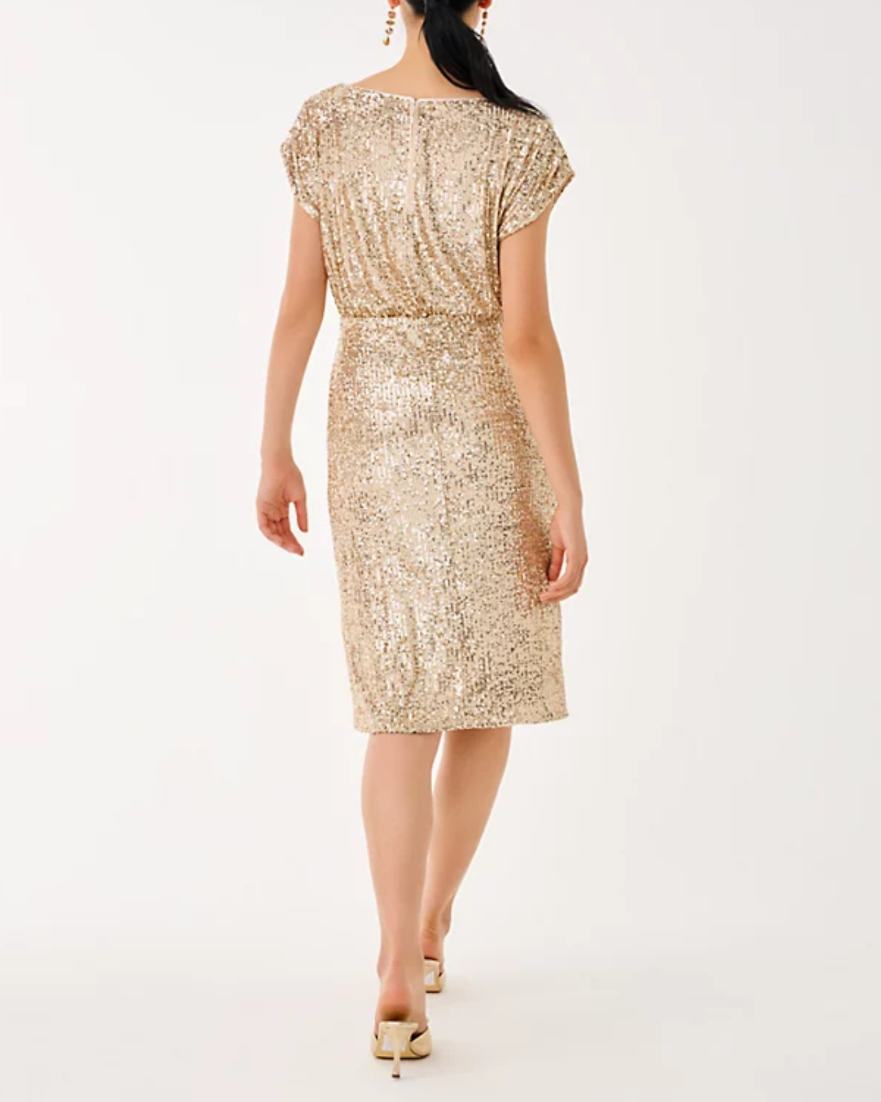 Eileen sequined midi dress