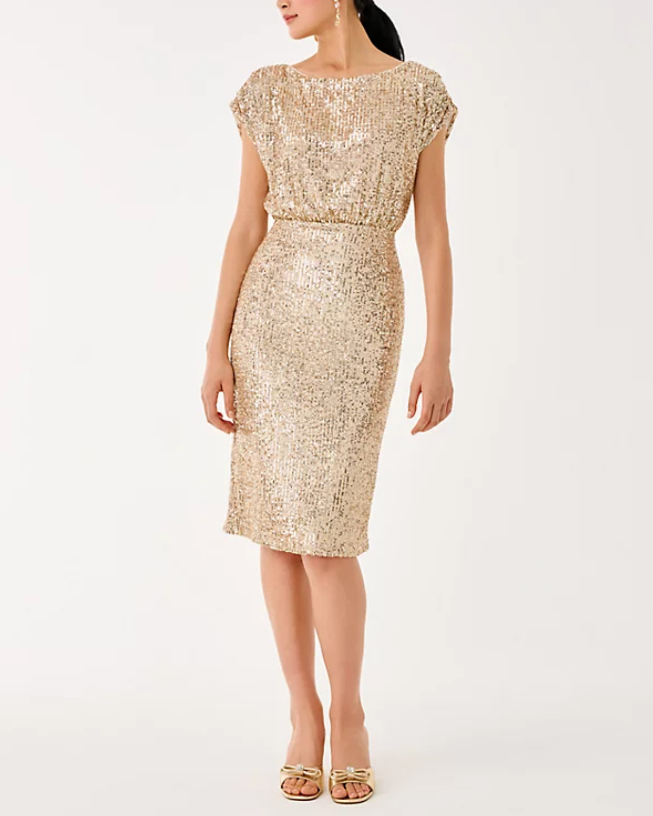 Eileen sequined midi dress