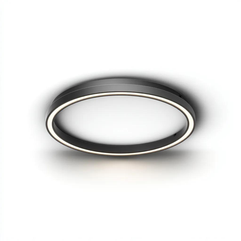 Lampada da soffitto metallo e acrilico 34x34x6 cm nero design moderno per soggiorno-Nestleix