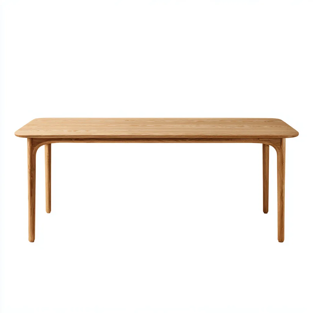 Tavolo da pranzo in legno 160x80x75 cm - legno naturale - design moderno per sala da pranzo-Nestleix