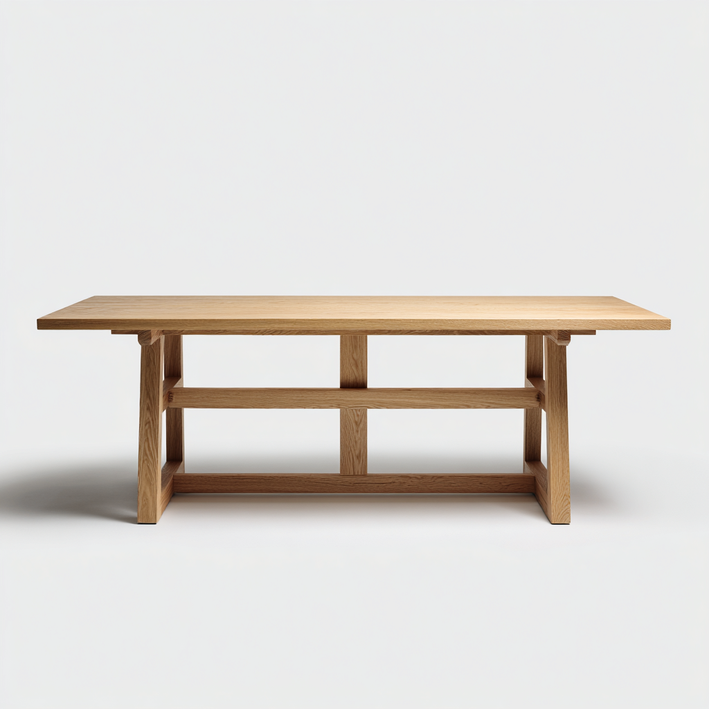 Tavolo da pranzo in legno 180x90x75 cm - legno naturale - design moderno per sala da pranzo-Nestleix
