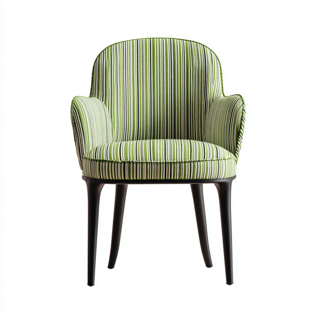 Sedia da pranzo metallo e tessuto 56x54x87 cm - verde - adatta alla sala da pranzo - design moderno-Nestleix