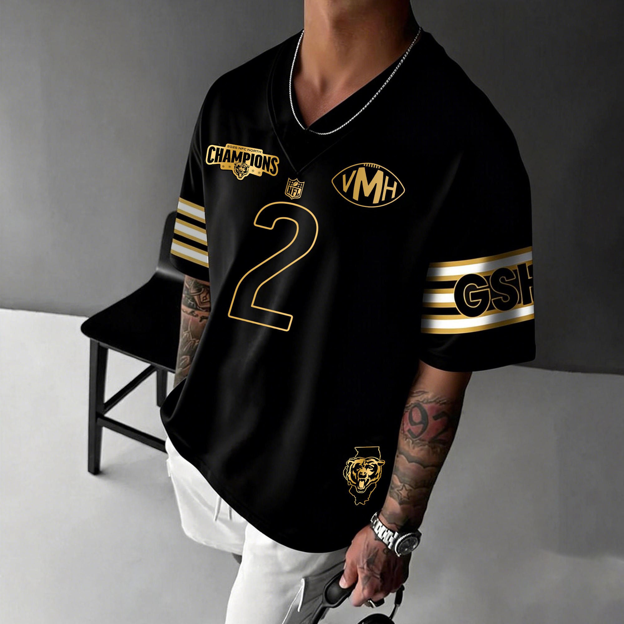 Unisex  "Chicago Bears"  Inspired Trendy T-shirt