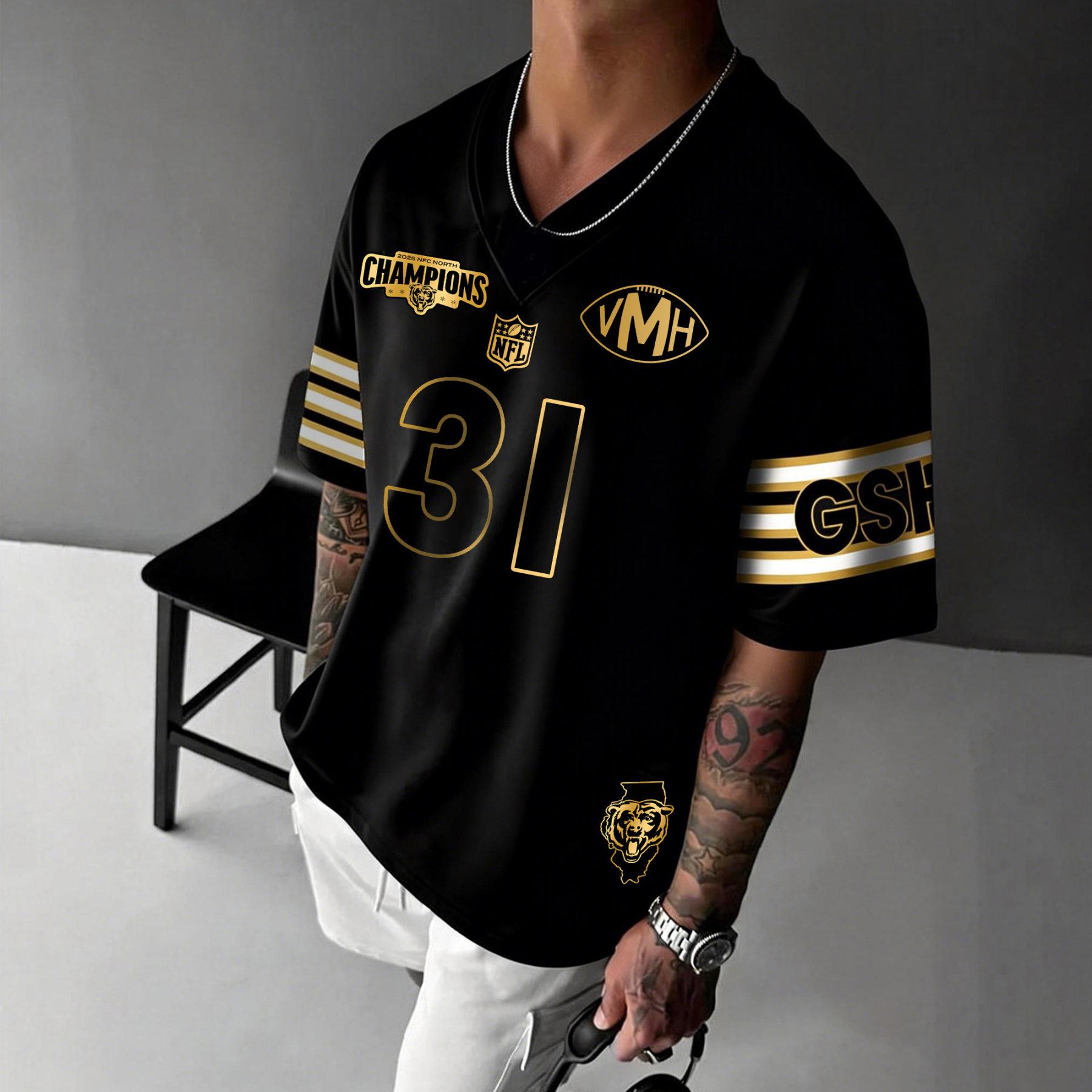 Unisex  "Chicago Bears"  Inspired Trendy T-shirt