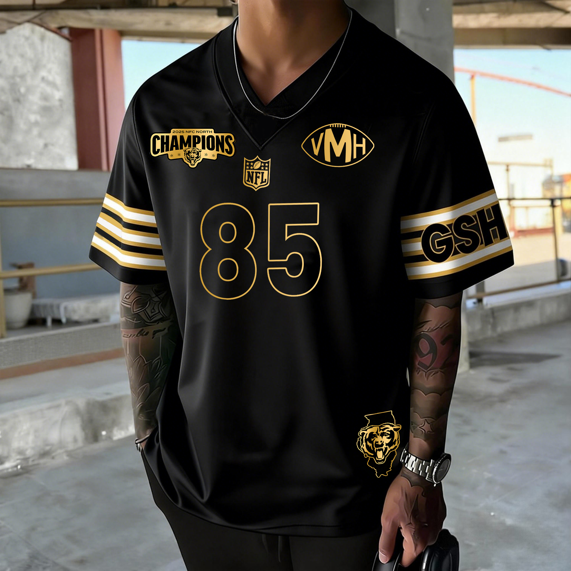 Unisex  "Chicago Bears"  Inspired Trendy T-shirt