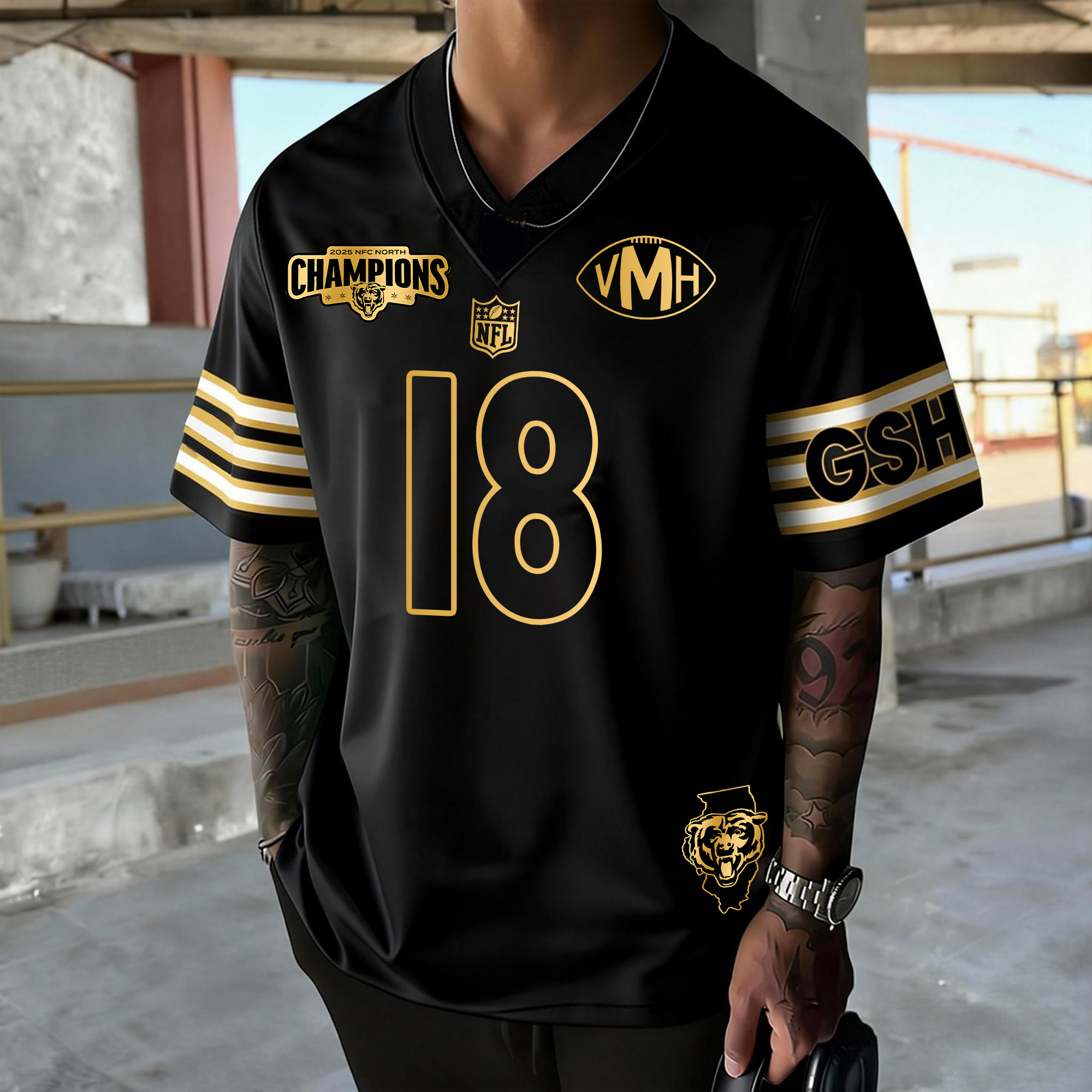 Unisex  "Chicago Bears"  Inspired Trendy T-shirt