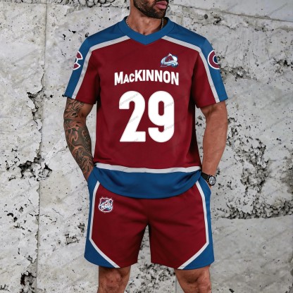 “Colorado Avalanche” T-shirt& Shorts 2 Pieces Set