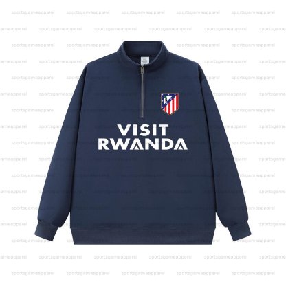 Unisex "UEFA " Graphic Streetwear Vintage  Zip-up Sweatshirt