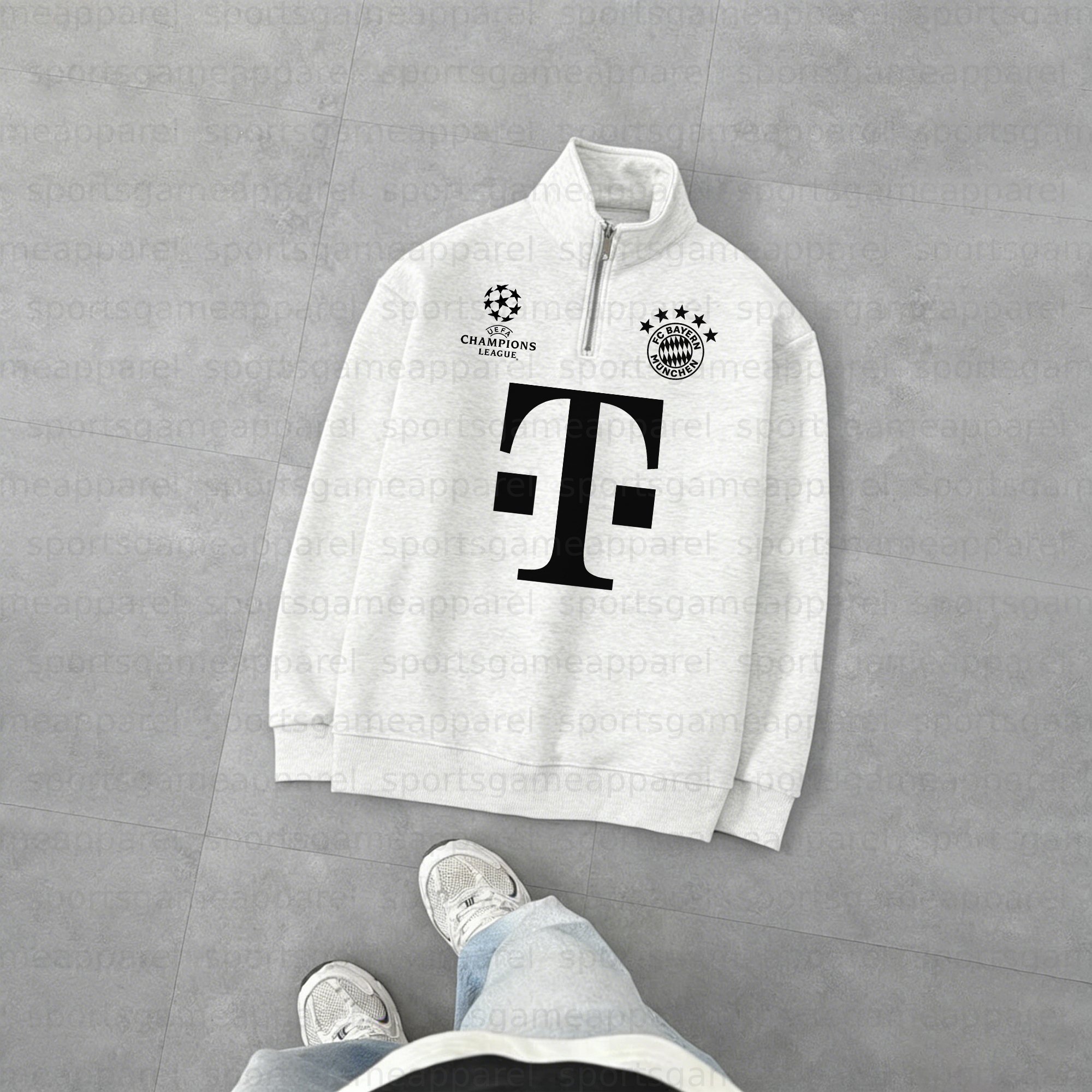 Unisex "UEFA " Graphic Streetwear Vintage  Zip-up Sweatshirt