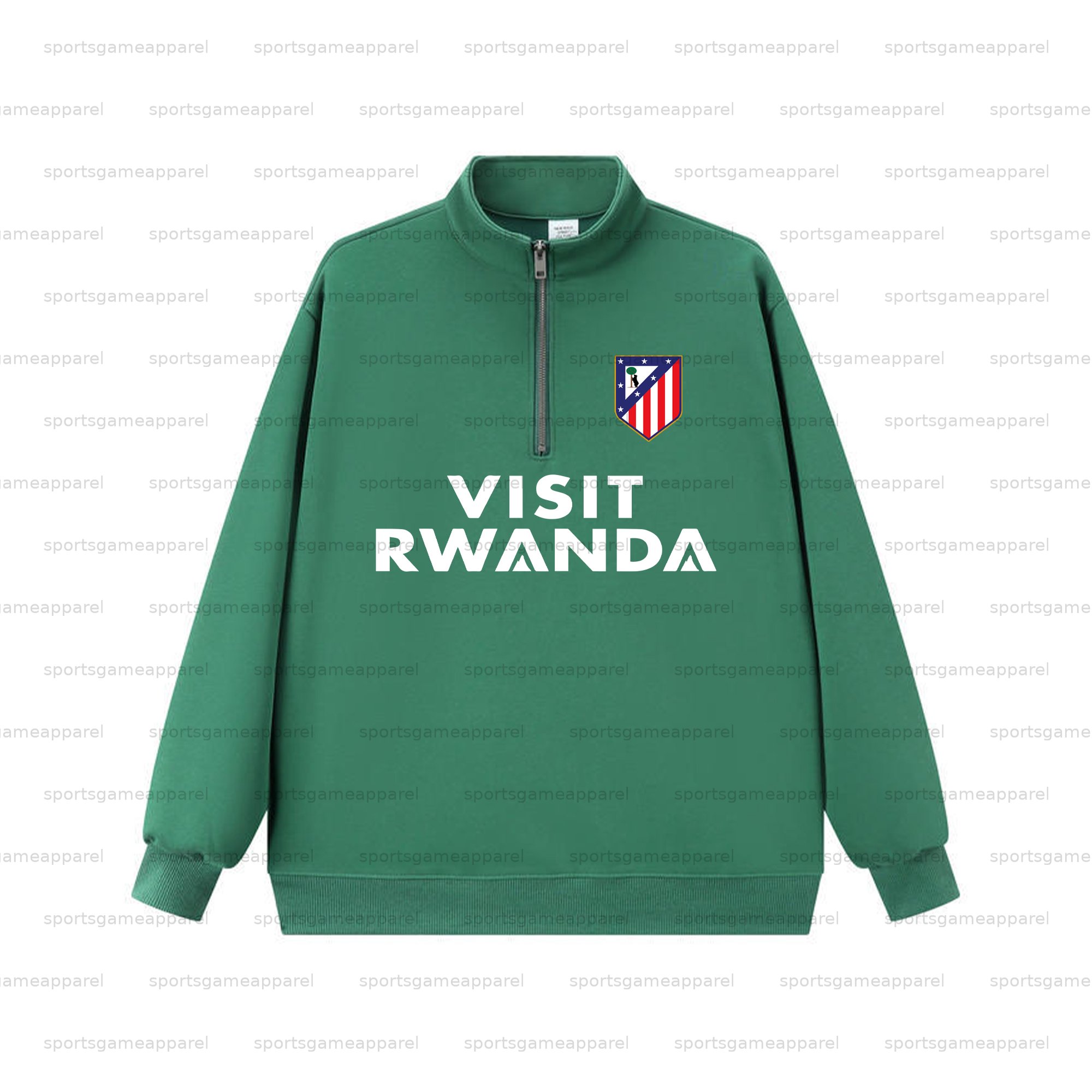 Unisex "UEFA " Graphic Streetwear Vintage  Zip-up Sweatshirt