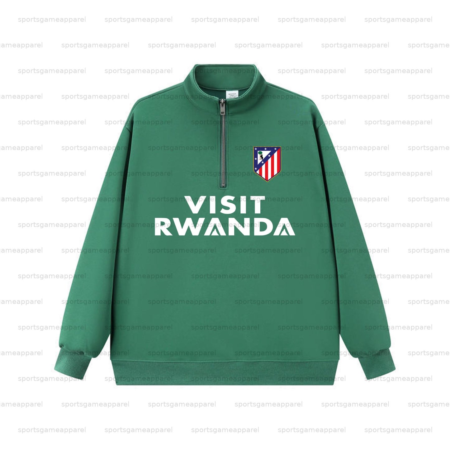 Unisex "UEFA " Graphic Streetwear Vintage  Zip-up Sweatshirt