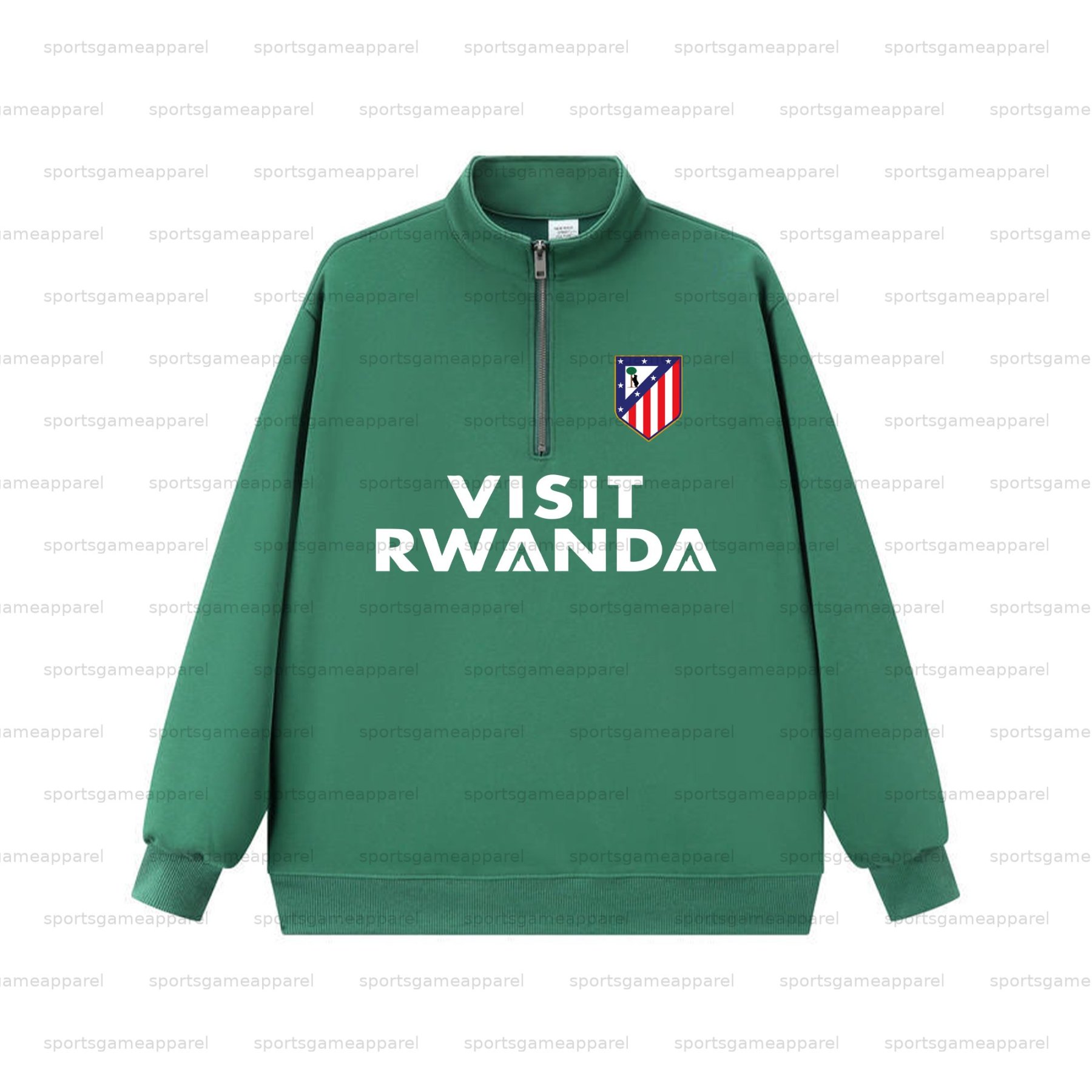 Unisex "UEFA " Graphic Streetwear Vintage  Zip-up Sweatshirt