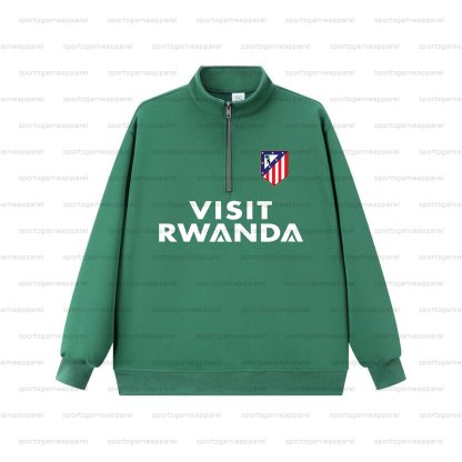 Unisex "UEFA " Graphic Streetwear Vintage  Zip-up Sweatshirt