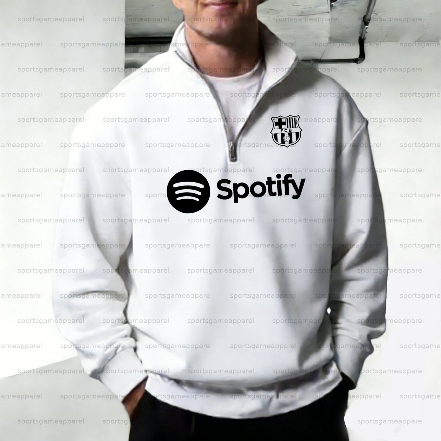 Unisex "UEFA " Graphic Streetwear Vintage  Zip-up Sweatshirt