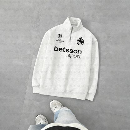 Unisex "UEFA " Graphic Streetwear Vintage  Zip-up Sweatshirt