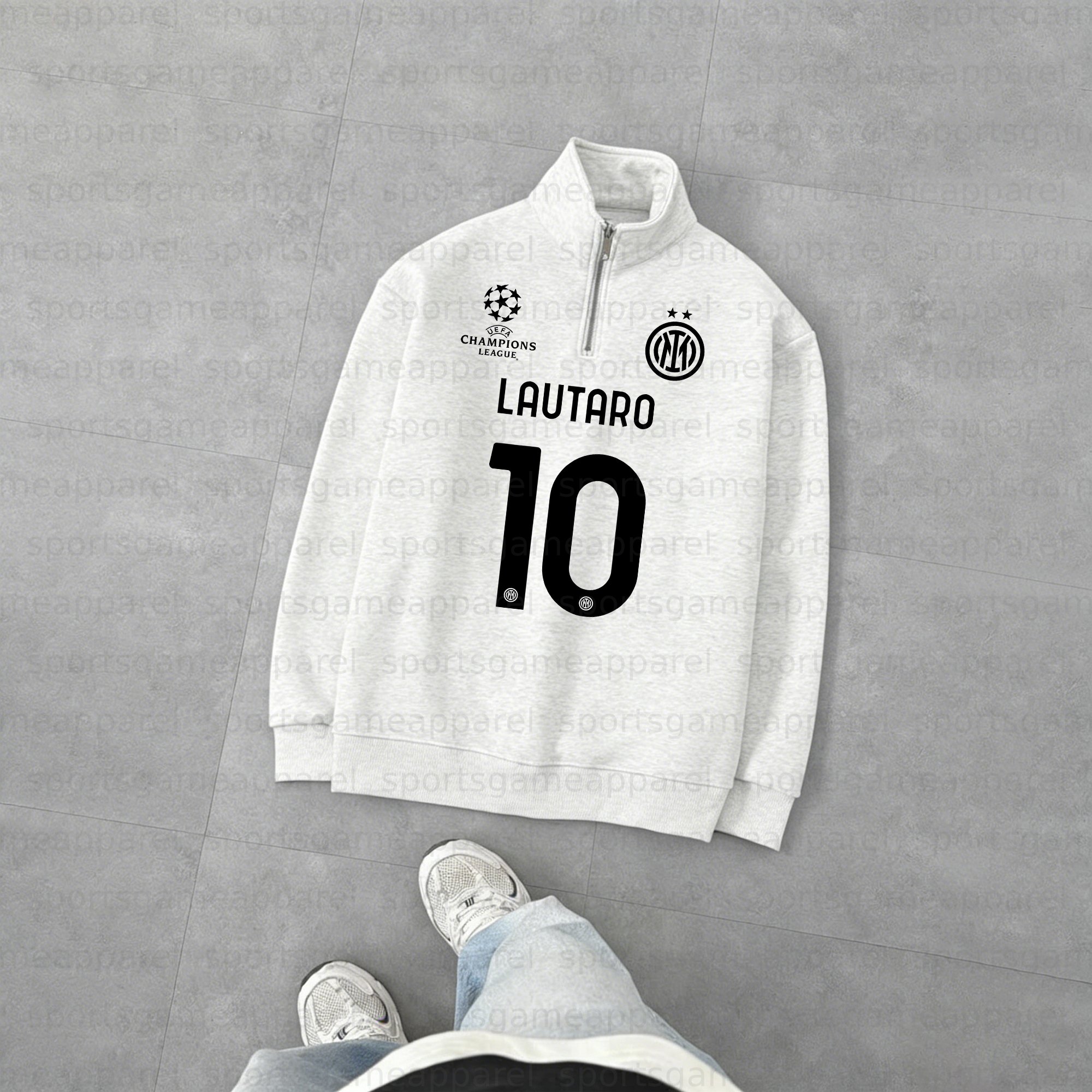 Unisex "UEFA " Graphic Streetwear Vintage  Zip-up Sweatshirt