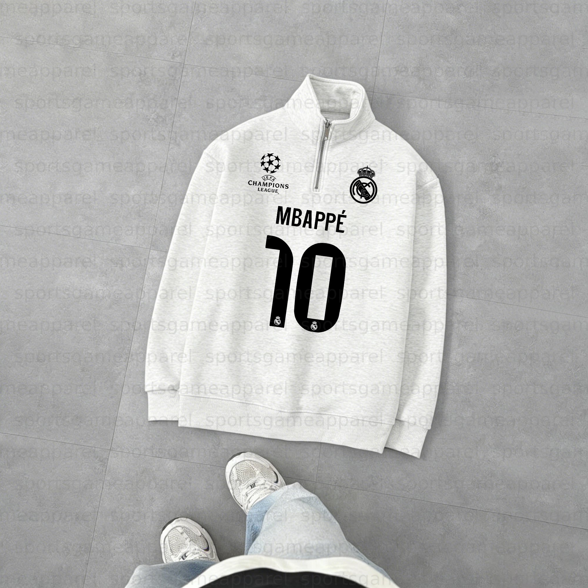 Unisex "UEFA " Graphic Streetwear Vintage  Zip-up Sweatshirt