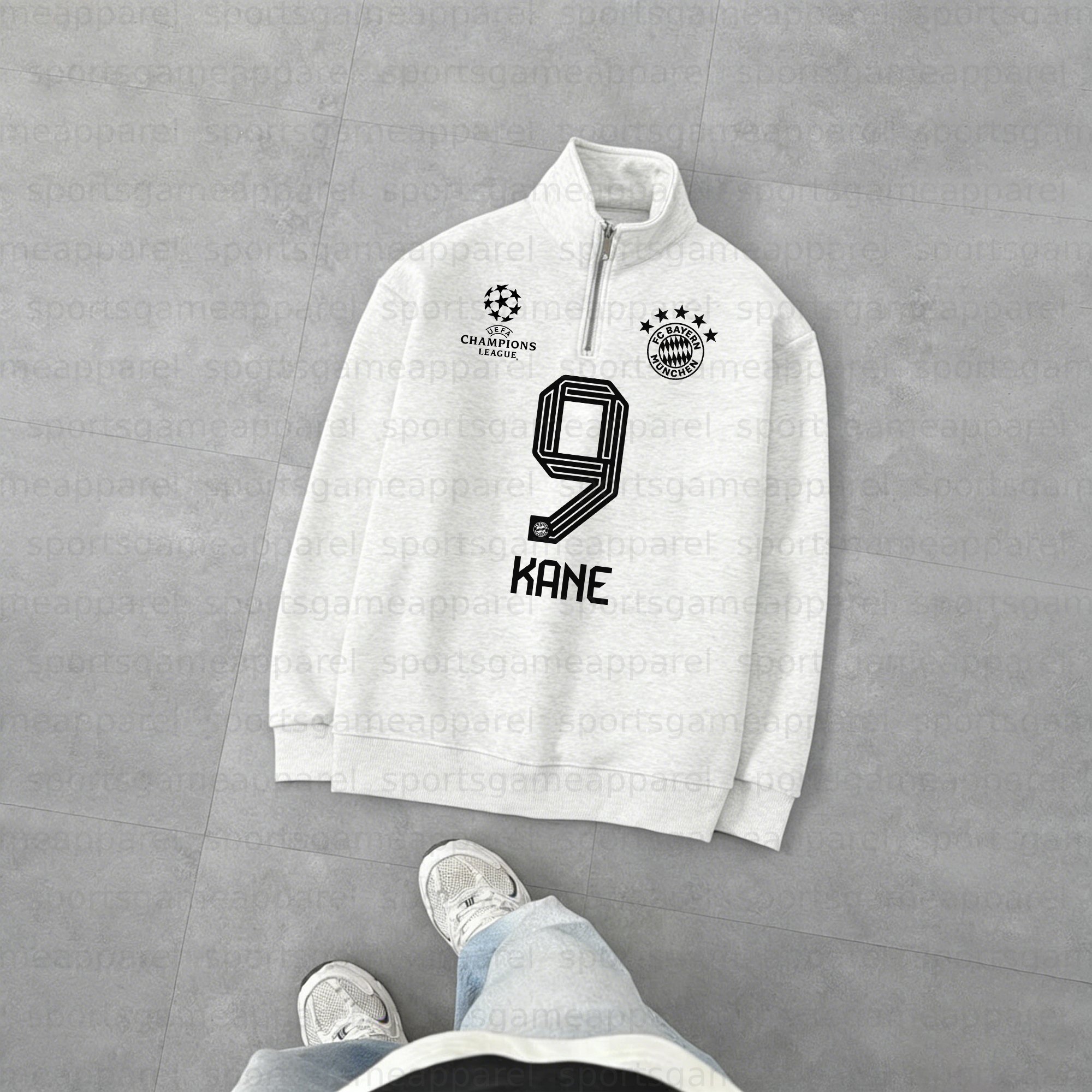 Unisex "UEFA " Graphic Streetwear Vintage  Zip-up Sweatshirt