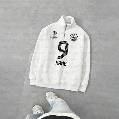 Unisex "UEFA " Graphic Streetwear Vintage  Zip-up Sweatshirt