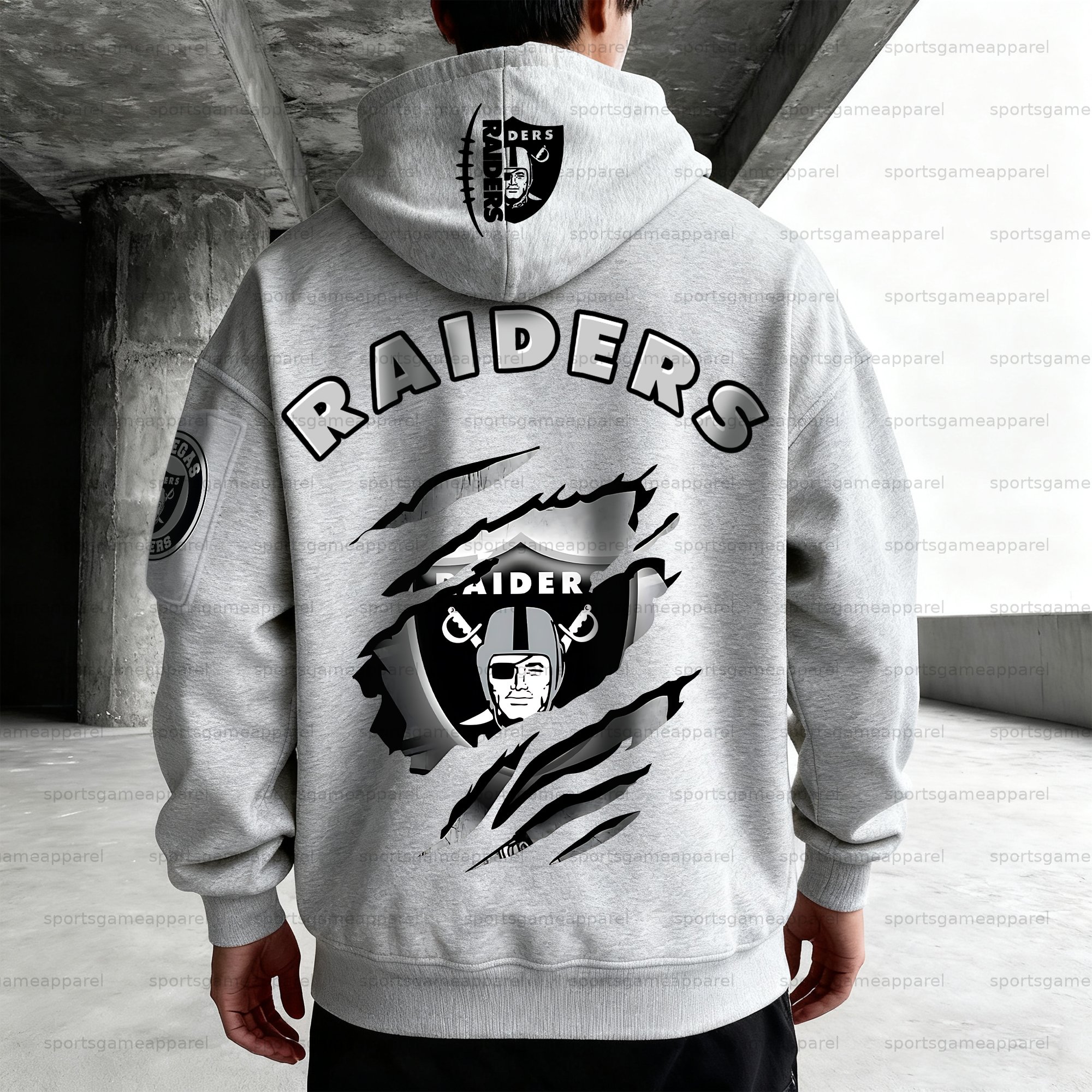Unisex "Las Vegas Raiders" Graphic Streetwear Vintage Plush Hoodie