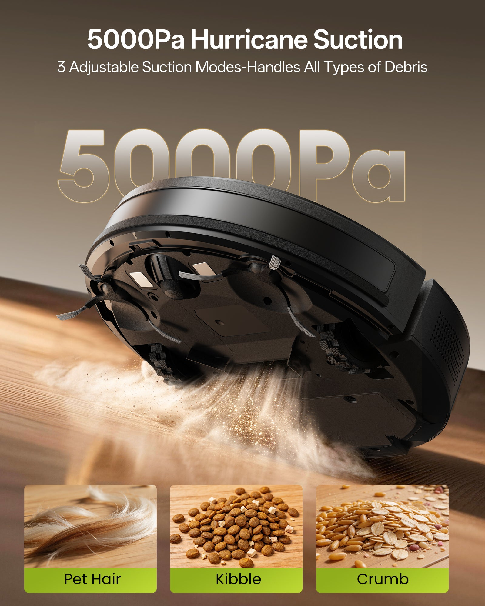 Robot Vacuum W8 with 5,000PA & Smart App Control