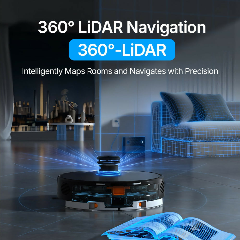 Robot Vacuum V8 Pro – Fully Automatic Cleaning with Mopping Function, Intelligent Navigation & App Control Engineered for Effortless Cleaning