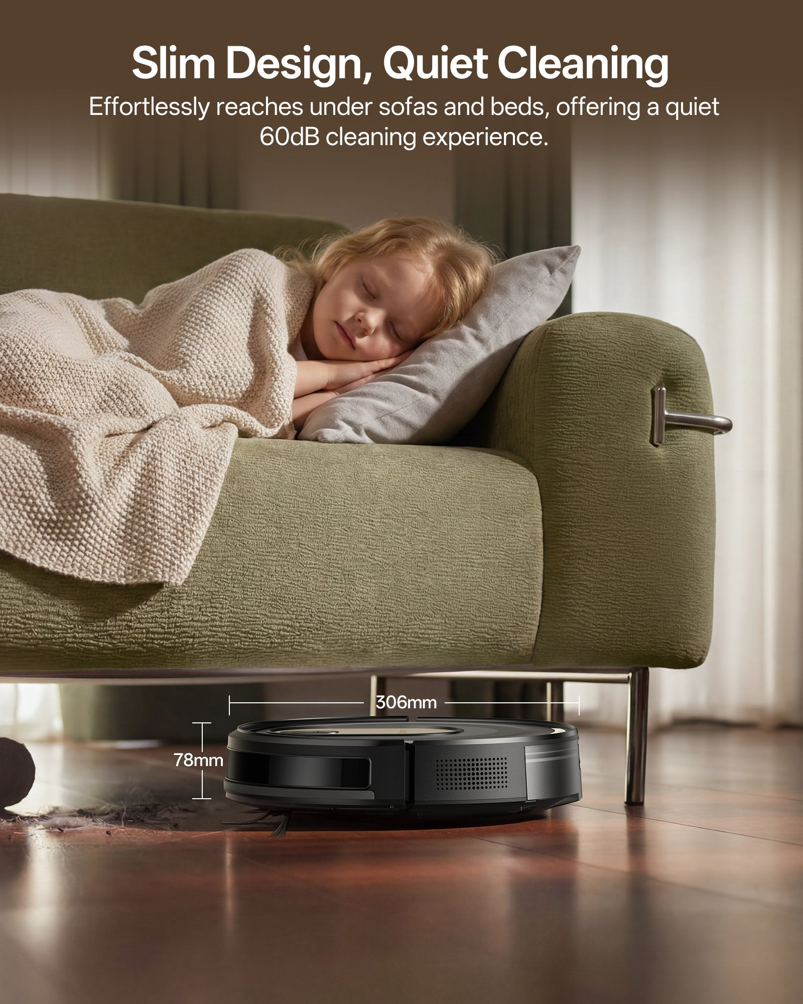 Robot Vacuum W8 with 5,000PA & Smart App Control