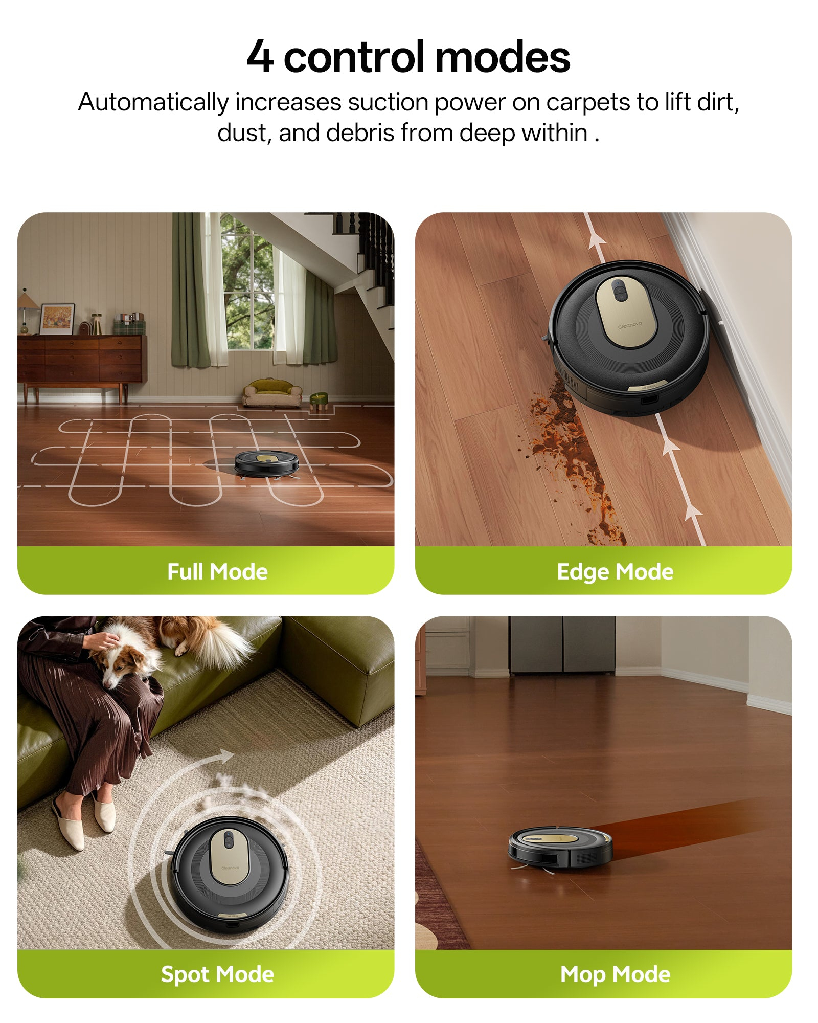 Robot Vacuum W8 with 5,000PA & Smart App Control