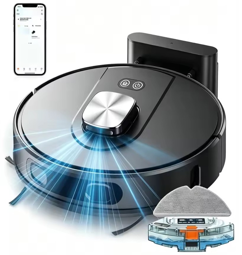 Oryzum Robot Vacuum – Fully Automatic Cleaning with Mopping Function, Intelligent Navigation & App Control Engineered for Effortless Cleaning