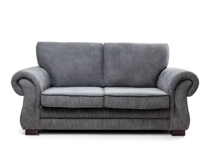 Divano 2 posti in tessuto 162x95x90 cm - grigio - per soggiorno - design classico-Shelterno