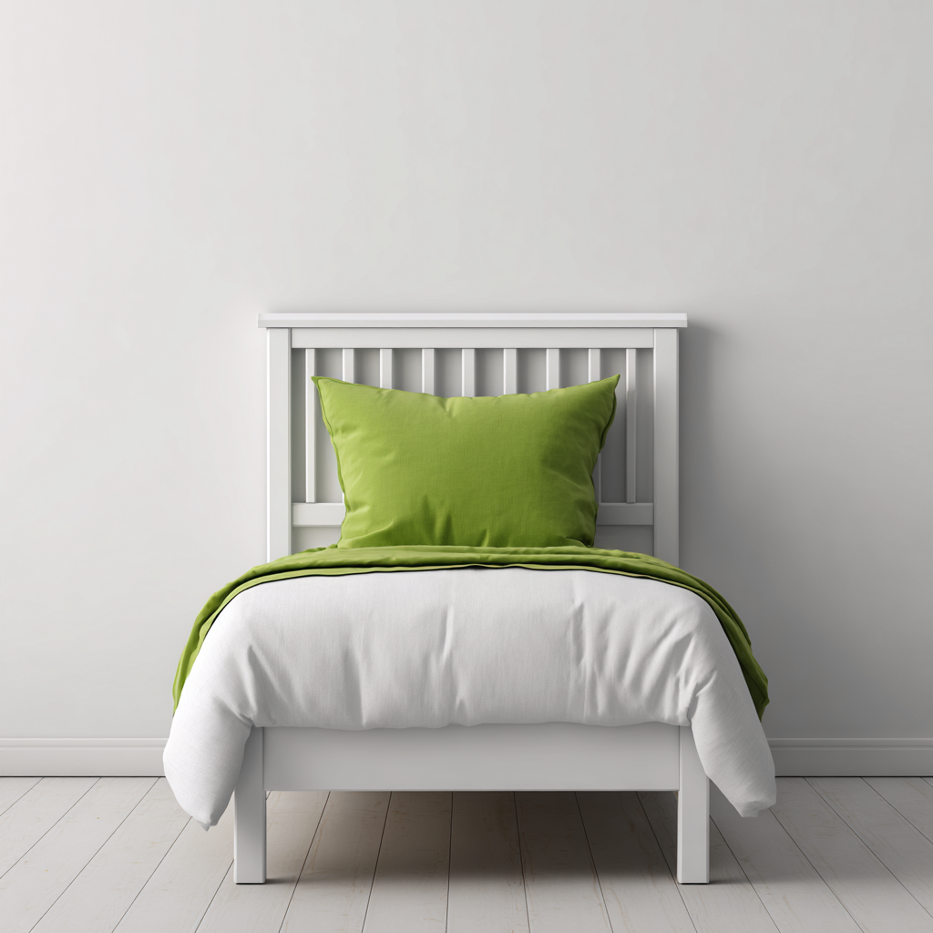 Lit Simple Bois 200X100X95 Cm - Blanc - Style Moderne-Nestlearo