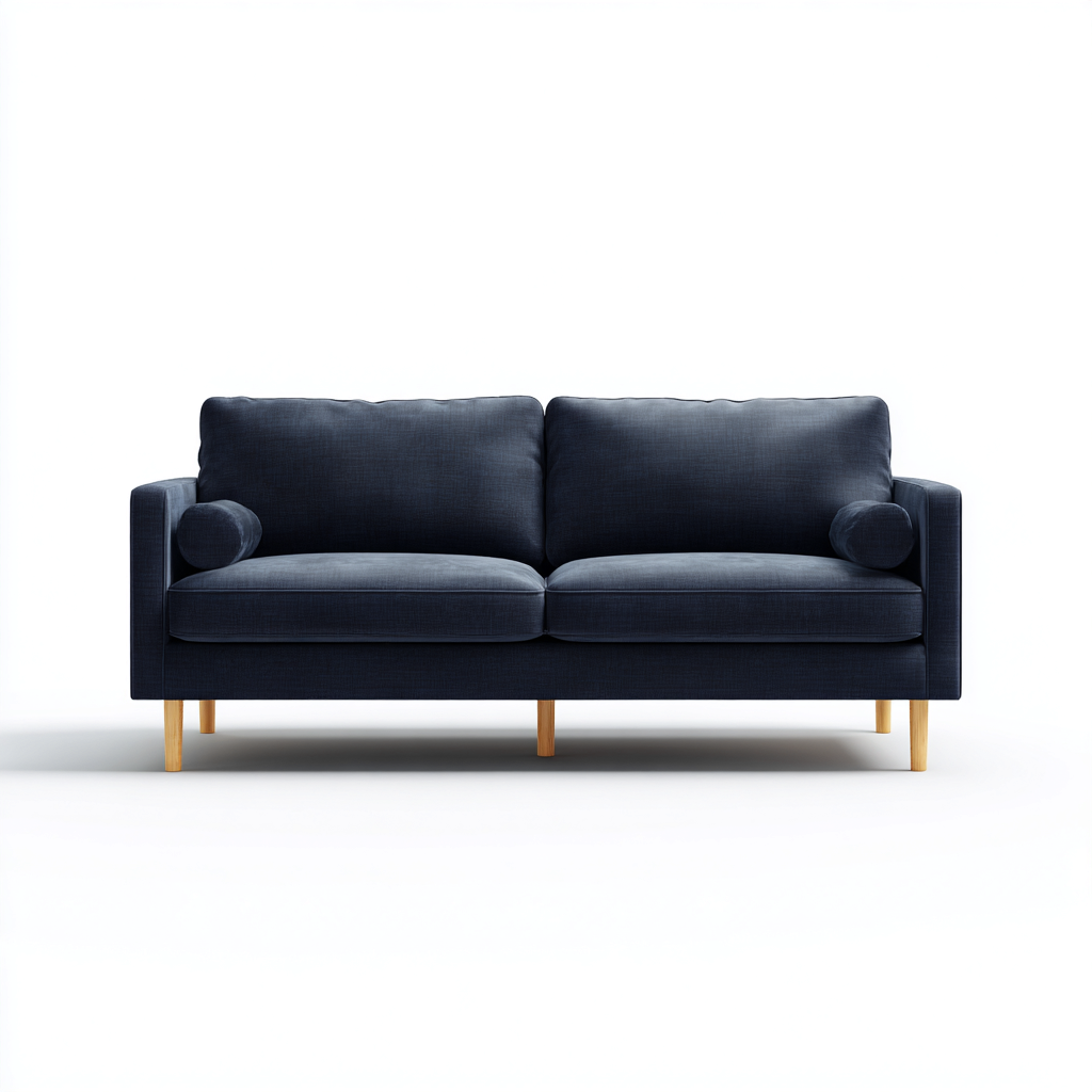 Canapé 2 Places Tissu 170X94X86 Cm - Bleu Marine - Salon - Style Contemporain Élégant-Nestlearo