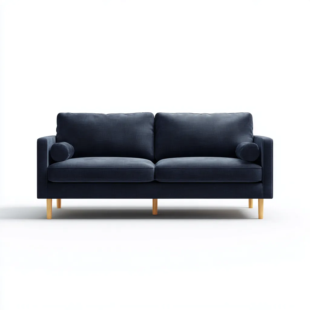 Canapé 2 Places Tissu 170X94X86 Cm - Bleu Marine - Salon - Style Contemporain Élégant-Nestlearo