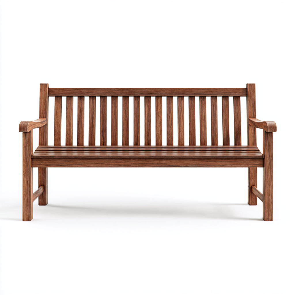 Banc De Jardin Bois 130X55X90 Cm - Brun - Design Classique-Nestlearo
