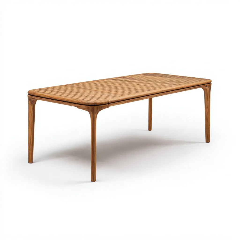 Table De Jardin Bois 165X75X75 Cm - Bois Naturel - Usage Extérieur - Style Classique-Nestlearo
