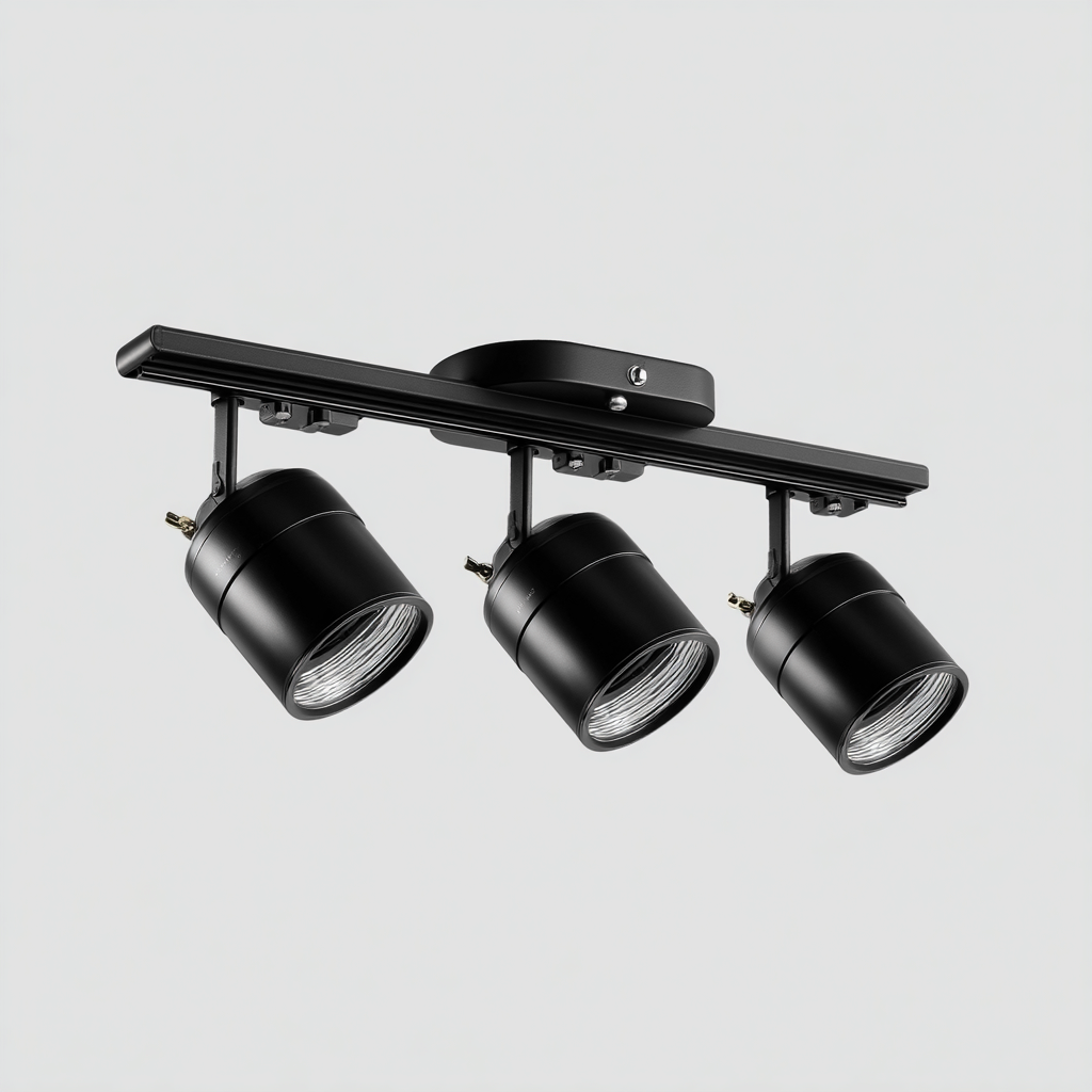 Plafonnier - Métal - 62X10X18 Cm - Noir - Adapté Au Salon - Design Moderne-Nestlearo